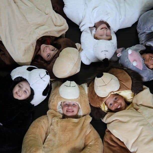 Спальные мешки SnooZzoo для детей в виде мягких плюшевых животных