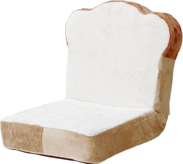 Японский напольный стул в виде ломтика хлеба Zaisu
