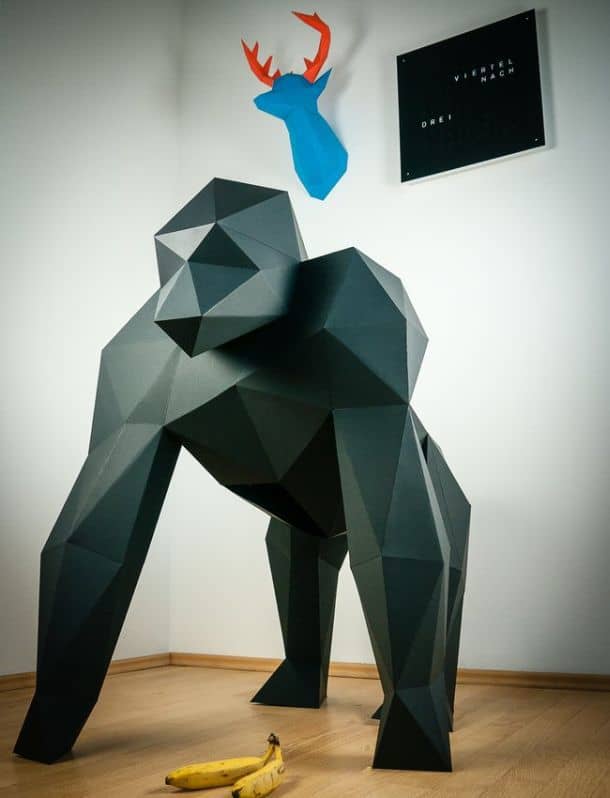 Бумажный конструктор-оригами Gorilla XXL
