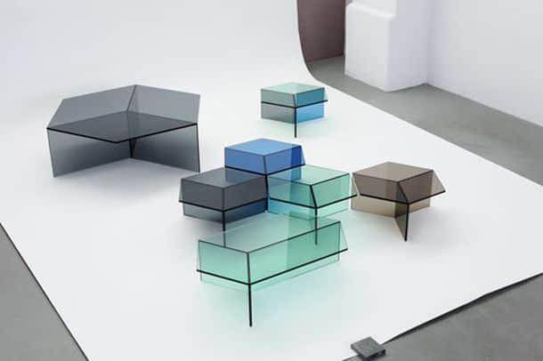 Дизайнерские стеклянные столы Isom от Себастьяна Шерера
