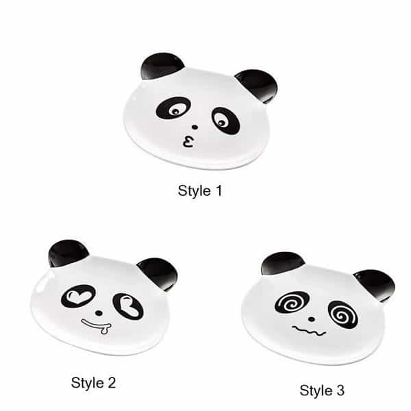 Тарелки в форме головы панды