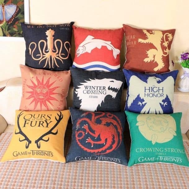 Декоративные наволочки для диванных подушек Game of Thrones