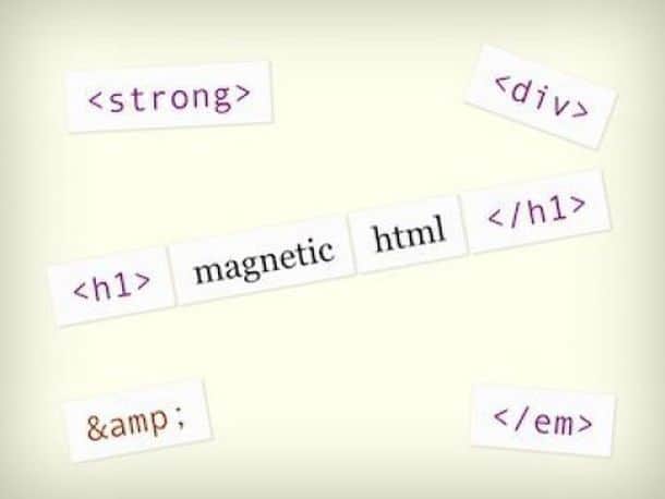 Набор магнитных табличек для программистов HTML