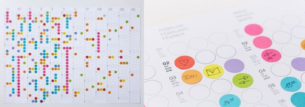 Настенные календари-ежедневники Dot On