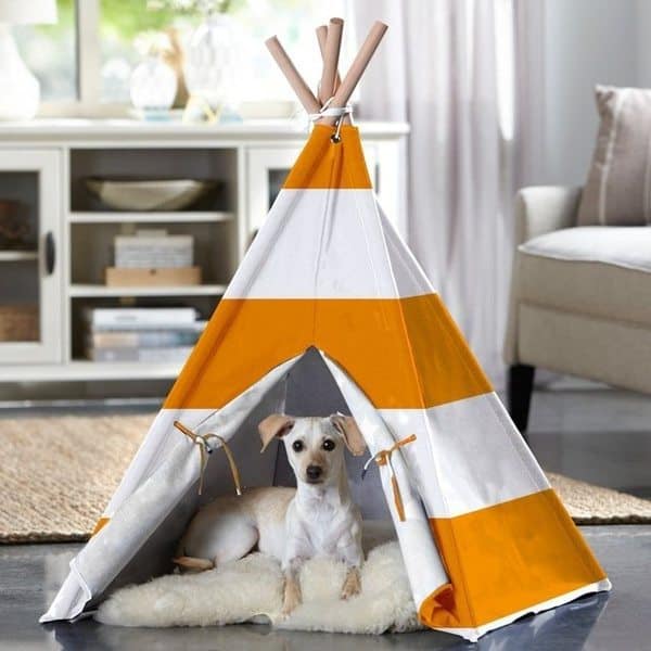 Собачий лежак в форме палатки