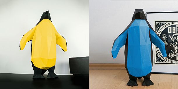 Бумажный конструктор «Пингвин»