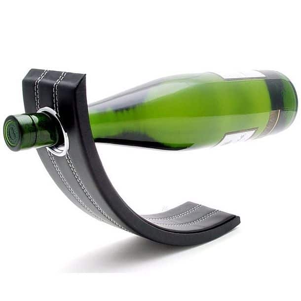 Кожаный держатель для винной бутылки Gravity