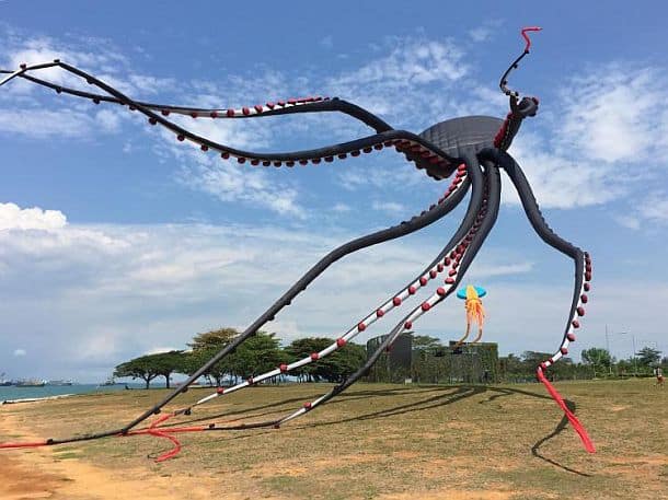 Гигантский воздушный змей-осьминог