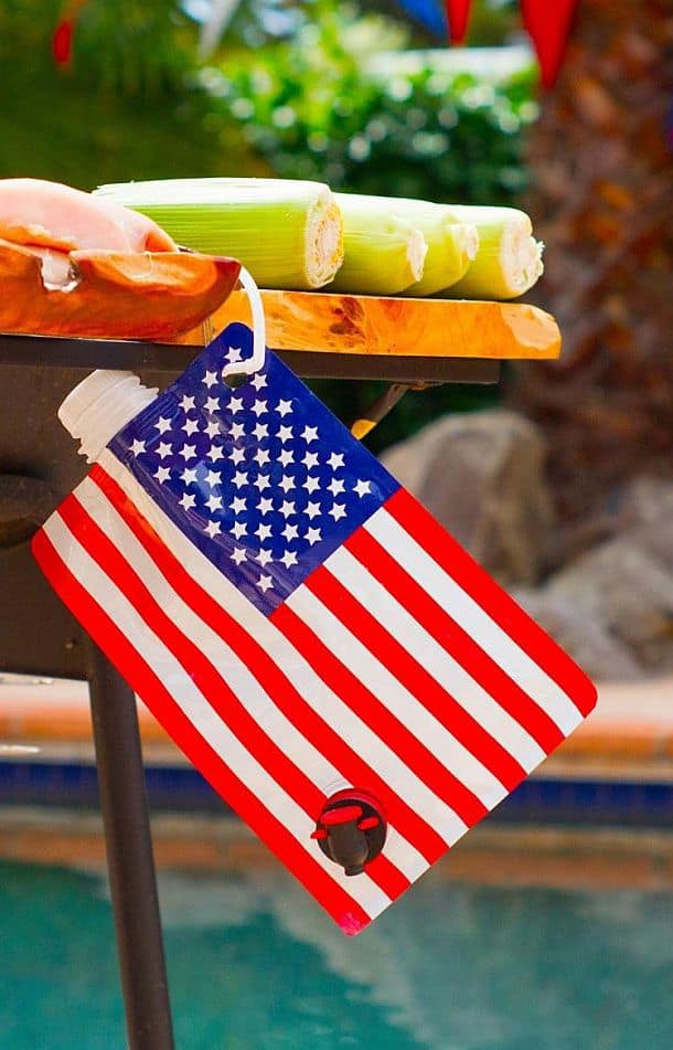 Гибкая фляга в виде американского флага