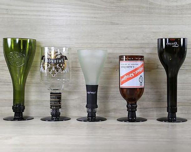 Ножки для бокалов и вазочек из обрезанных бутылок Onyx Jabiru