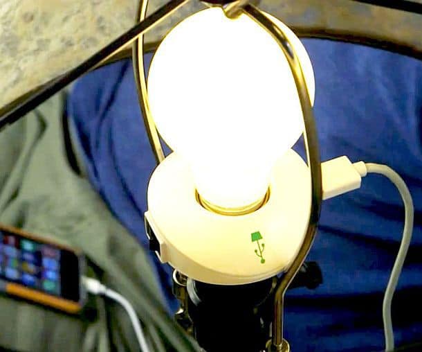 Патрон для лампы с USB LampChamp
