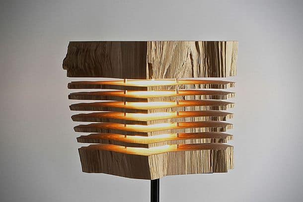 Деревянные лампы Split Grain от Пола Фоклера