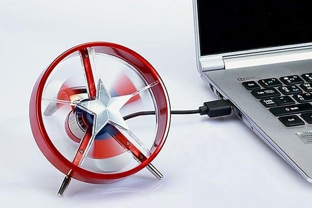 Мини USB-вентилятор «Щит Капитана Америки»