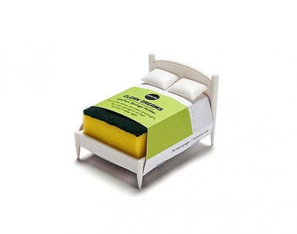 Подставка для кухонной мочалки в виде кроватки