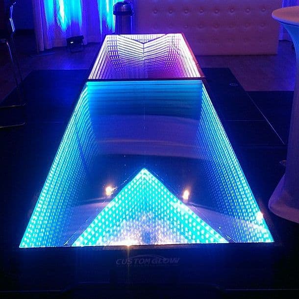 Светящийся стол для бир-понга Infinity Glow