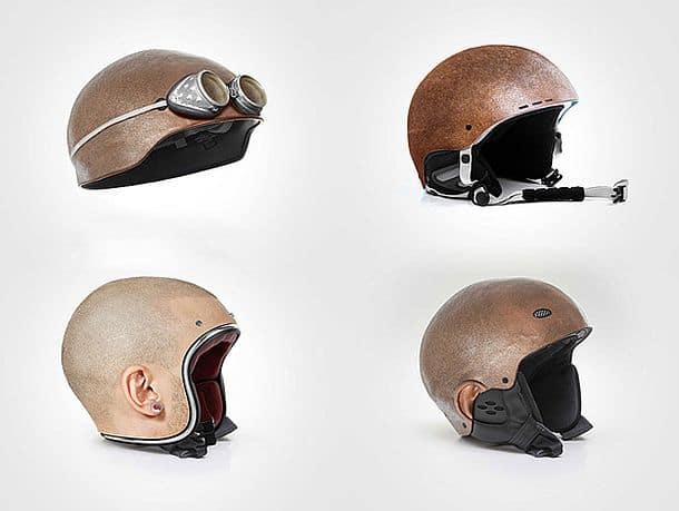 Шлемы в виде лысой человеческой головы