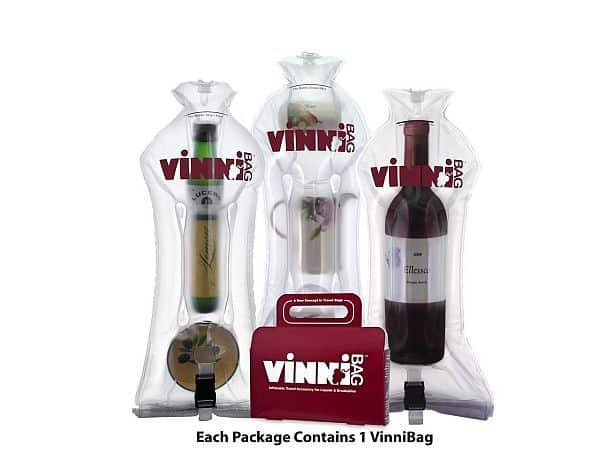 Надувные контейнеры для транспортировки бутылок VinniBag