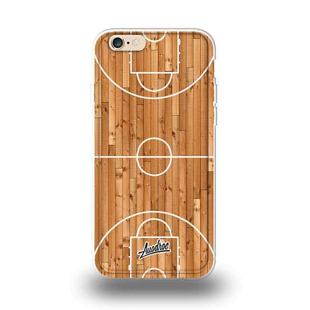 Пластиковый чехол для iPhone с рисунком баскетбольного поля