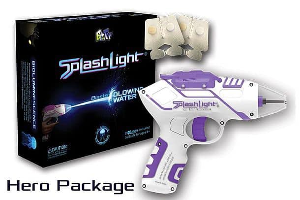 Биолюминисцентный водяной пистолет Splashlight