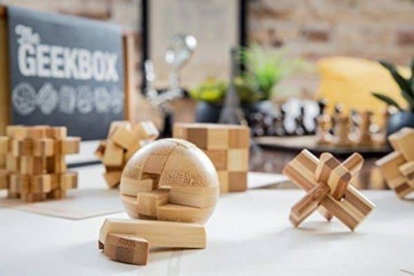 Набор деревянных пазлов Geek Box