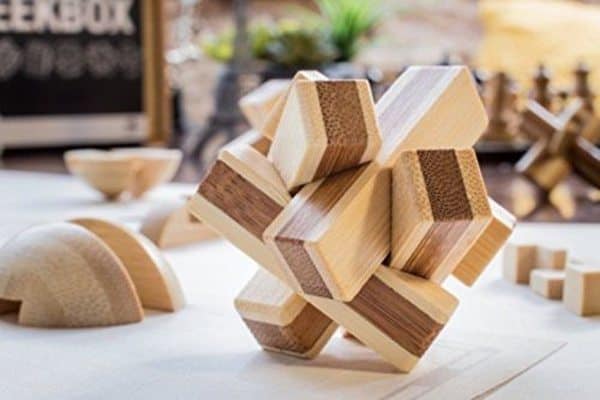 Набор деревянных пазлов Geek Box