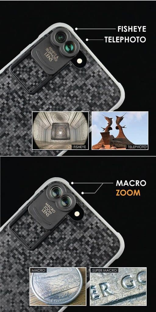 Комплект объективов для iPhone 7 Plus Kamerar