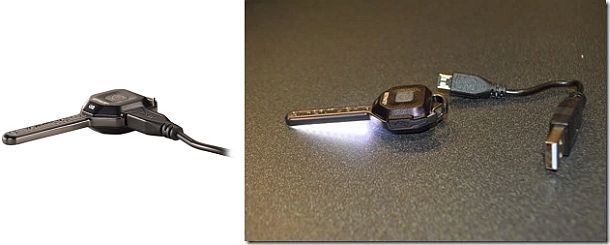 Заряжаемый фонарик KeyMate в форме ключа