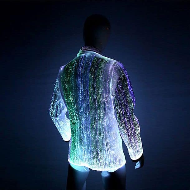 Волоконно-оптический пиджак с подсветкой