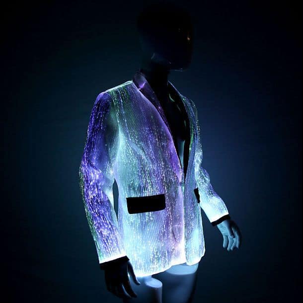 Волоконно-оптический пиджак с подсветкой