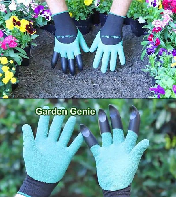 Садовые перчатки с насадками
