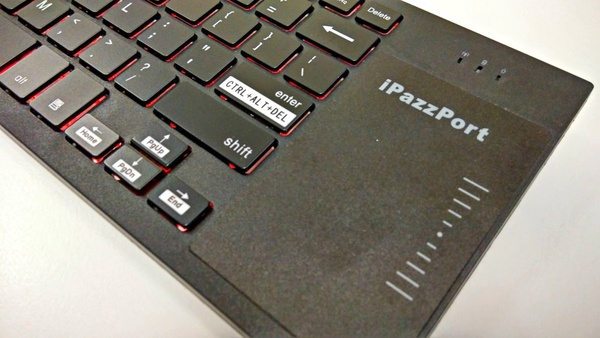 Беспроводная клавиатура iPazzPort с подсветкой и тачпадом
