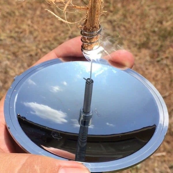 Солнечный рефлектор для получения огня