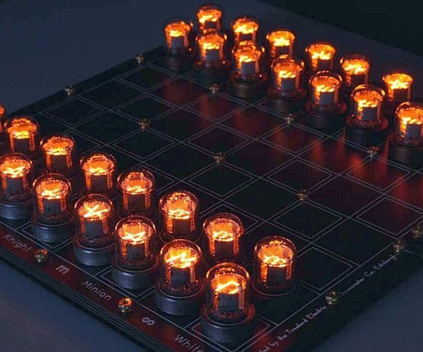 Винтажные ламповые шахматы Nixie