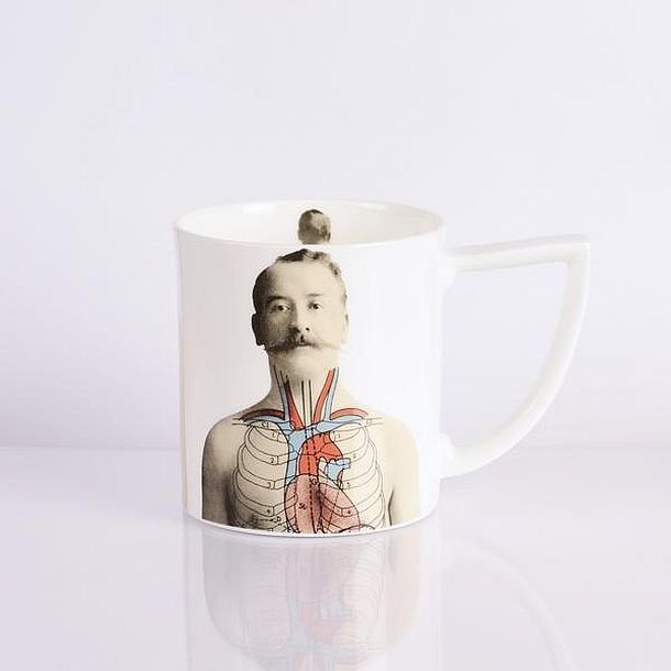 Кофейная чашка с блюдцем Anatomica