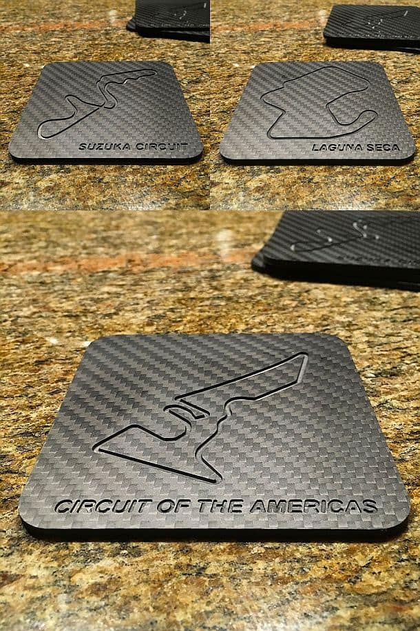 Комплект костеров из углеродистого волокна Race Track