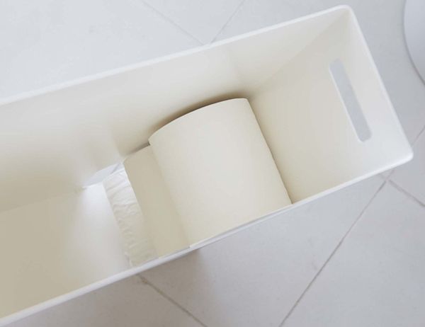 Узкая тумбочка для хранения туалетной бумаги YAMAZAKI