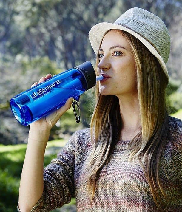 Походная бутылка для воды с фильтром LifeStraw