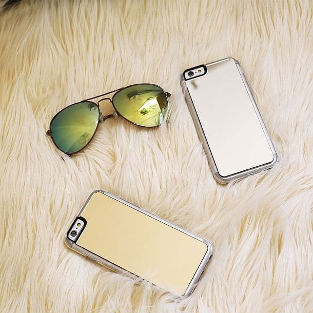 Чехол для iPhone 7 с зеркалом Silver Mirror