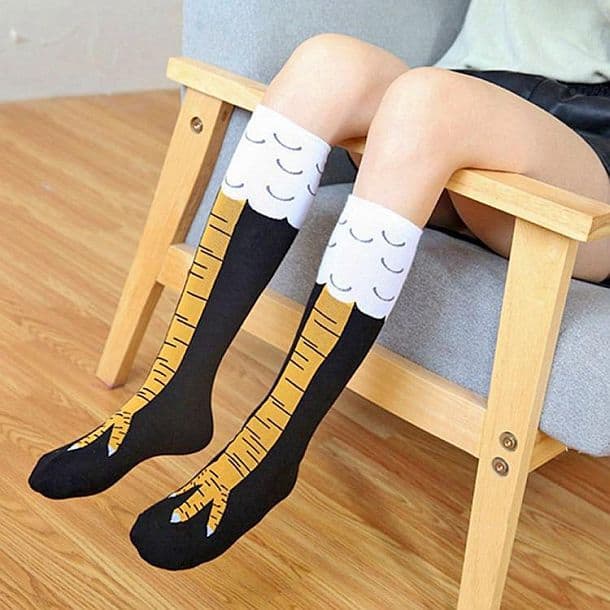 Гольфы с изображением куриных лапок Chicken Leg Socks