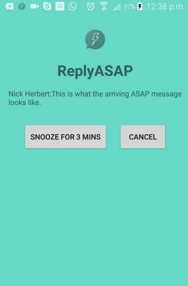 ReplyASAP - приложение для отправки сообщений, которые невозможно игнорировать