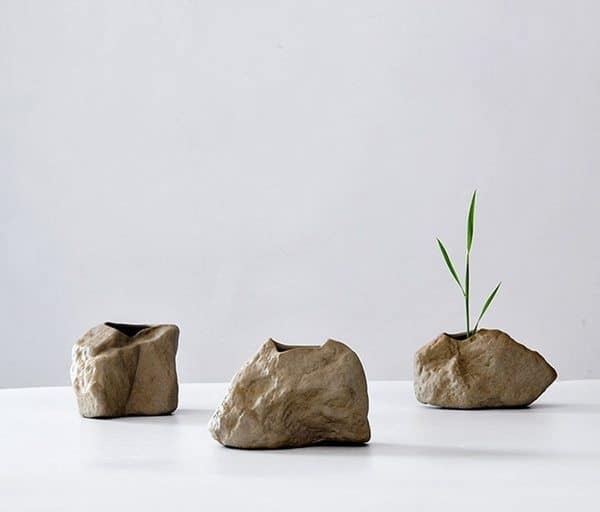 Керамические вазочки в виде камней