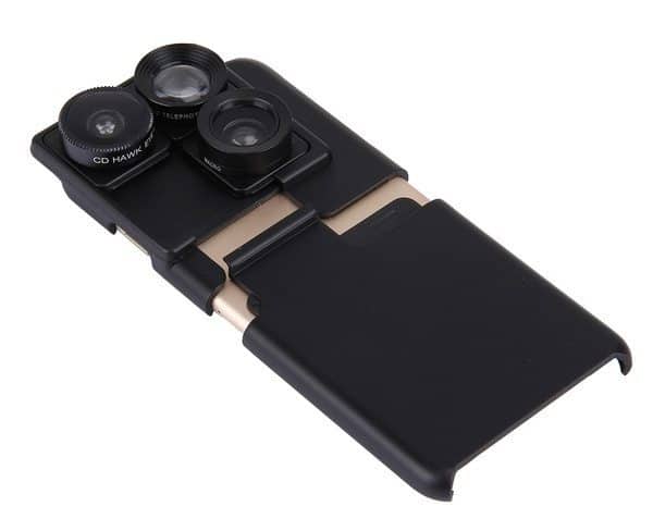 Фоточехол с 3 переключаемыми объективами для iPhone 6