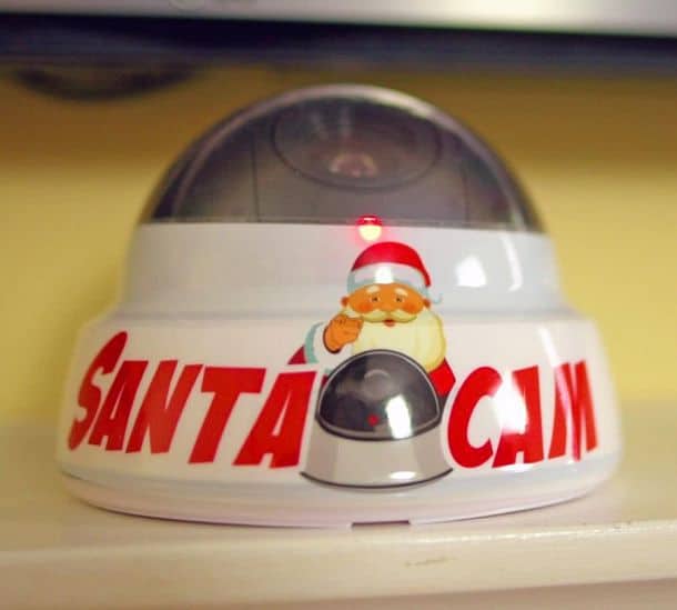 Муляж видеокамеры с изображением Санта Клауса для воспитания детей Santa Cam