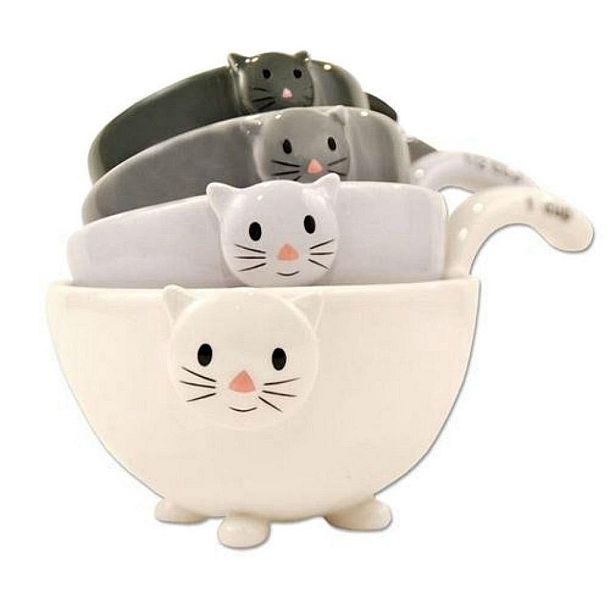 Складывающийся набор мерных чашек «Котики»