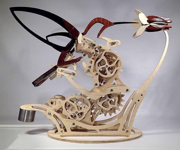 Кинетическая скульптура Колибри Hummingbird Sculpture
