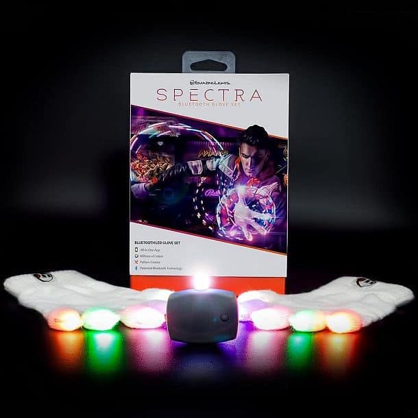 Светящиеся светодиодные перчатки с Bluetooth Emazing Lights eLite Spectra