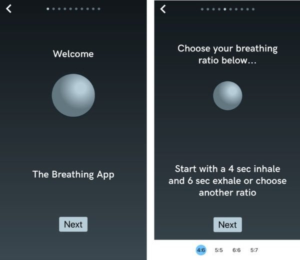 Breathing - приложение для калибровки дыхания