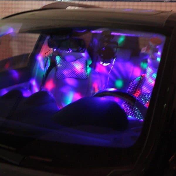 Автомобильный светомузыкальный диско-шар