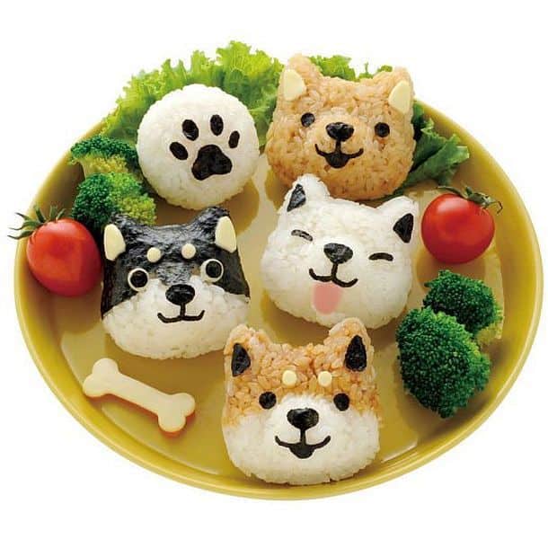 Комплект формочек для риса Dog Faces Bento