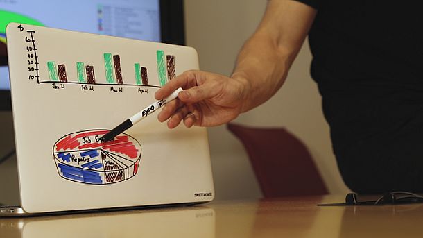 Самоклеящаяся маркерная доска на MacBook Sketchcase